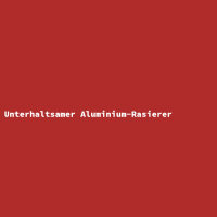 Unterhaltsamer Aluminium-Rasierer