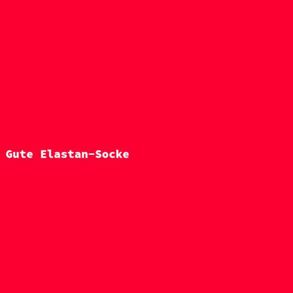 Gute Elastan-Socke